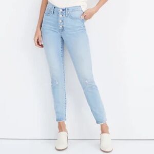 Madewell Button-Front Skinny
